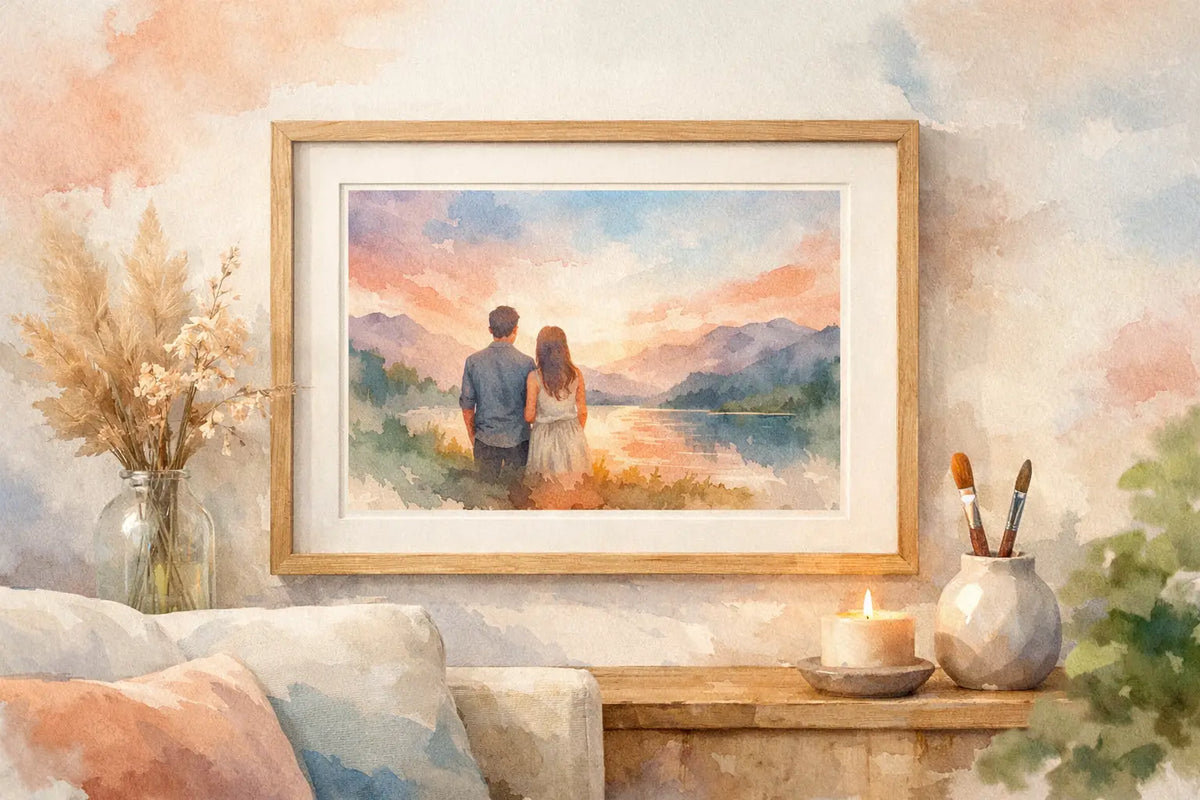 Gerahmtes Bild personalisiert für dein Zuhause