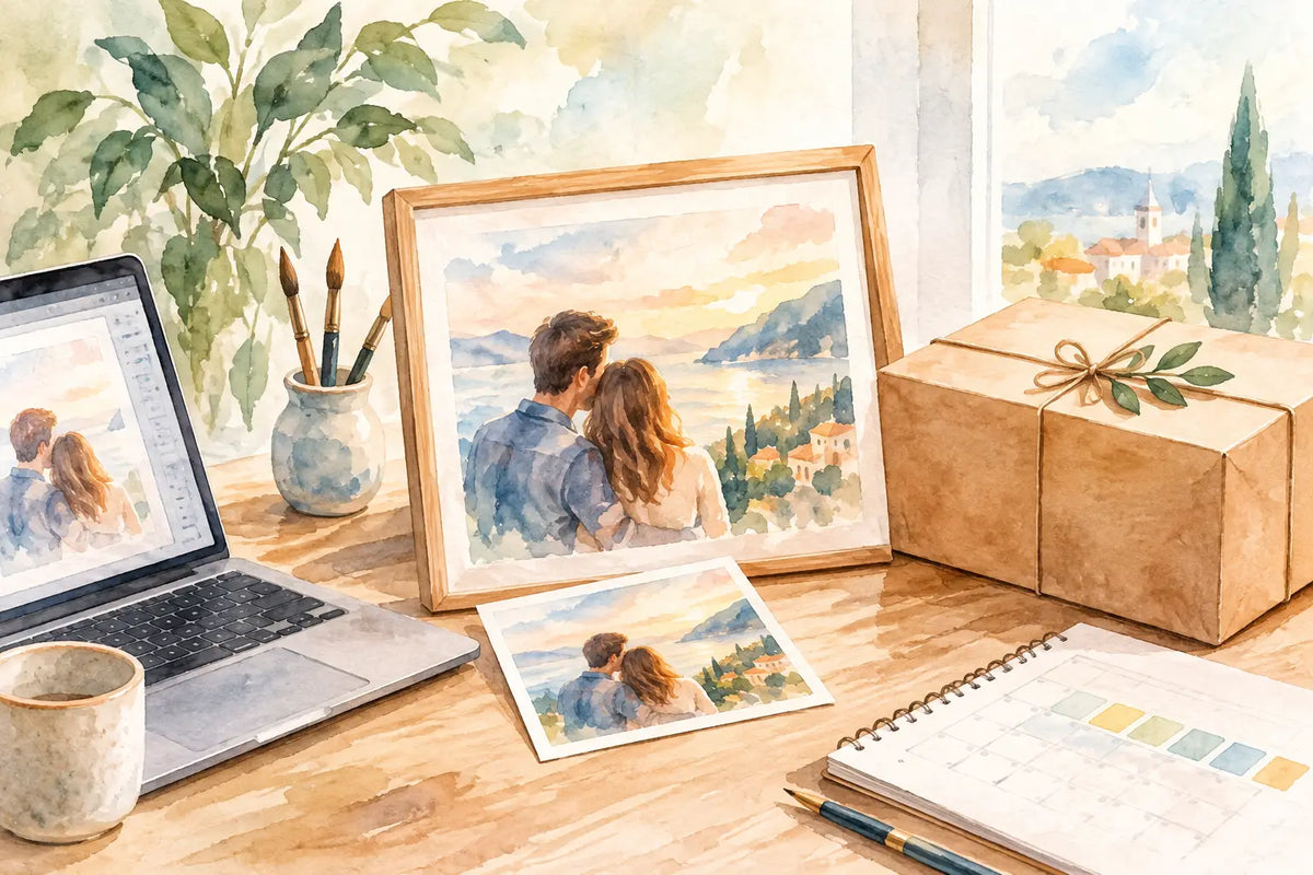 Lieferzeit personalisierter Bilder richtig planen