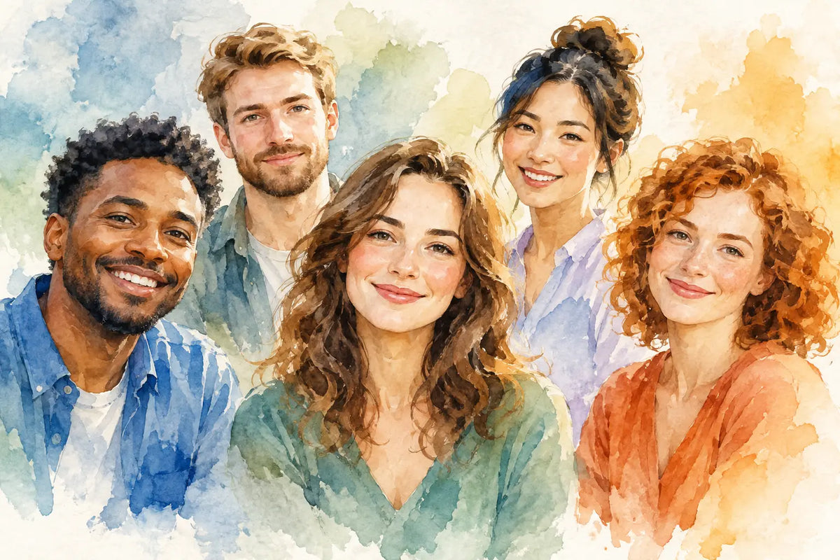 Mehrere Personen im Portrait stimmig gestalten