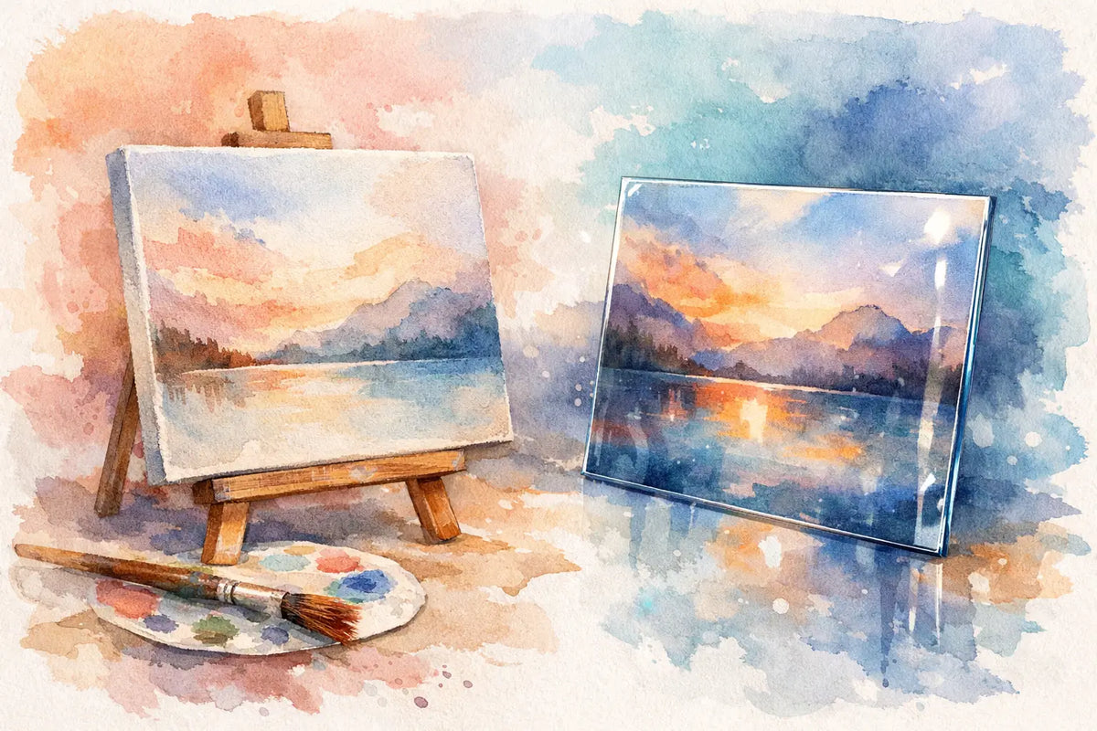 Leinwand oder Acrylglas Vergleich für dein Foto