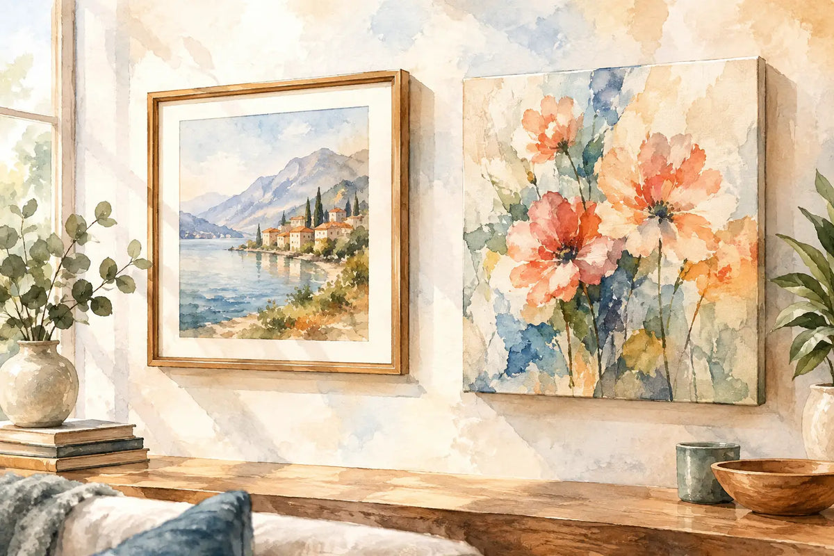 Gerahmtes Bild oder Leinwand - was passt besser?