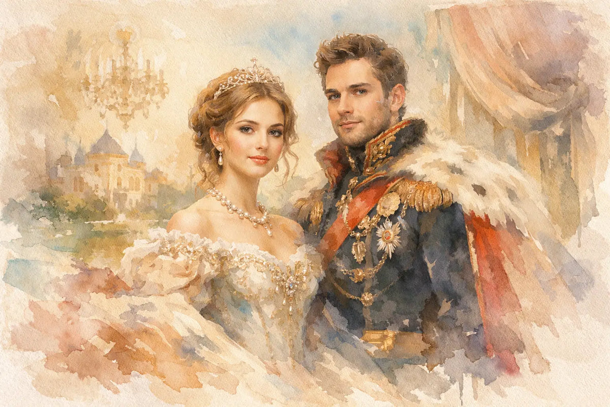 Royal Portrait aus Foto: Dein Bild wie im Schloss