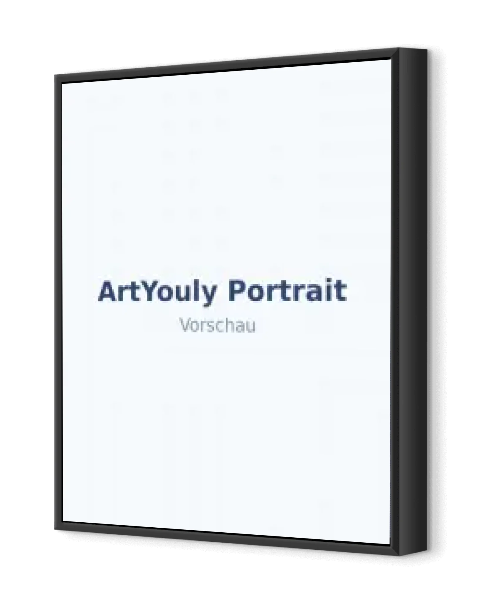 Personalisierte gerahmte Leinwand - Dein Artyouly-Portrait