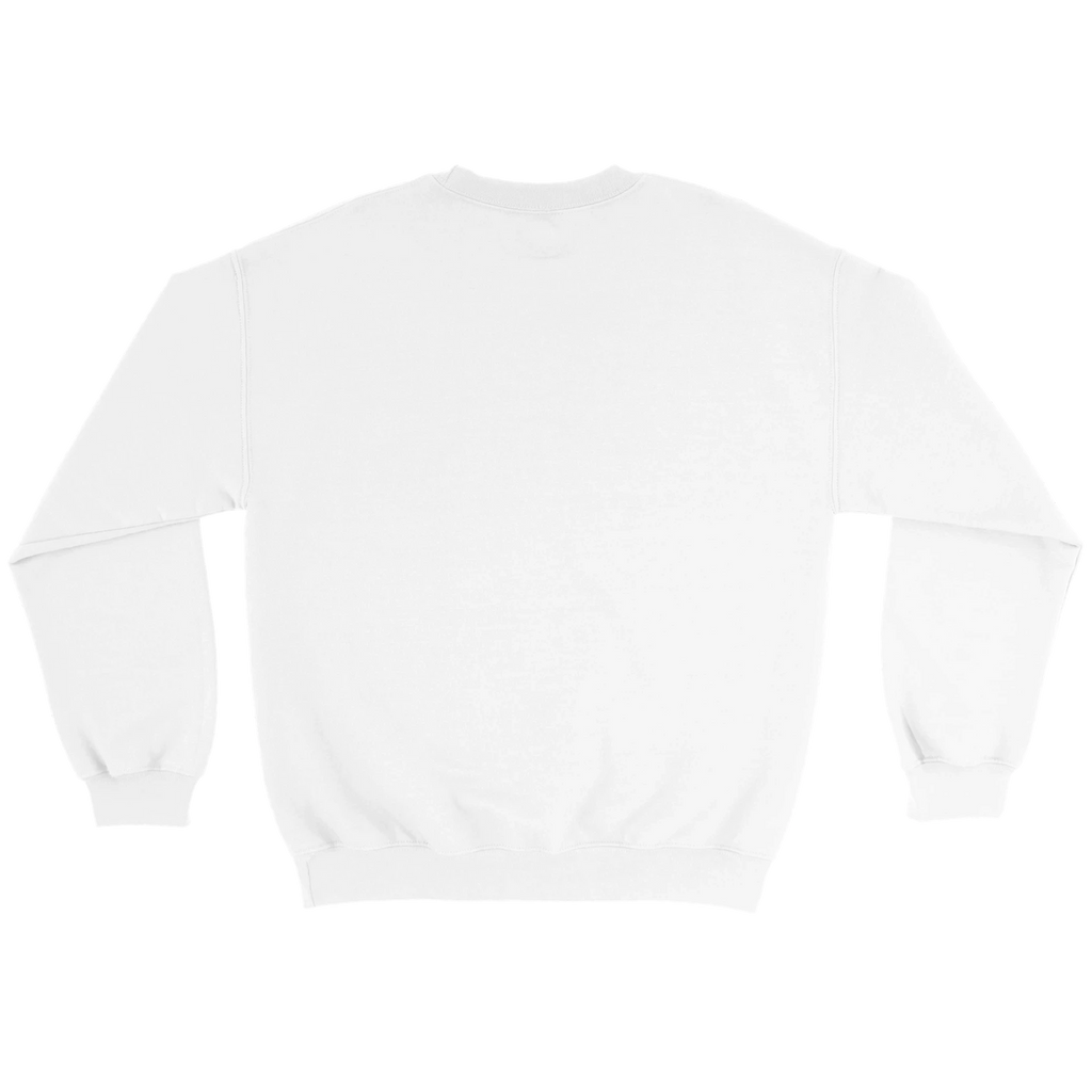 Flach ausgelegtes Sweatshirt mit Tierportrait auf der Vorderseite