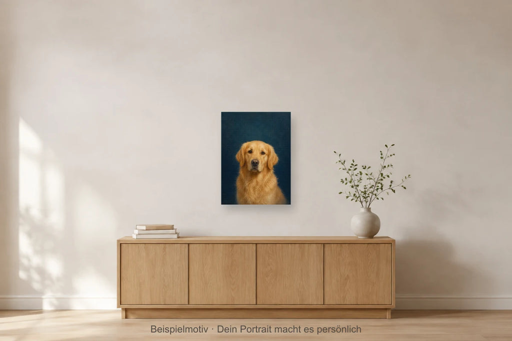 ArtYouly-Beispielportrait · Leinwand · Raumansicht