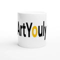Weiße ArtYouly Keramiktasse